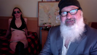 Illustration for article titled Randy Quaid returns by humping his wife while she wears Rupert Murdoch mask